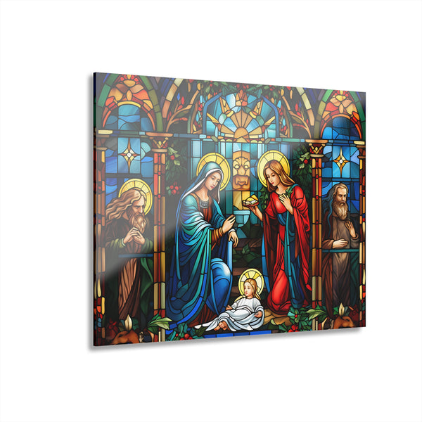 🌟 Nativity Stained Glass Acrylic Print 🌟