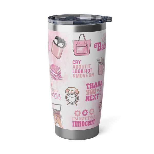 Pink Vibes – Stylish Queen Tumbler 👑💖