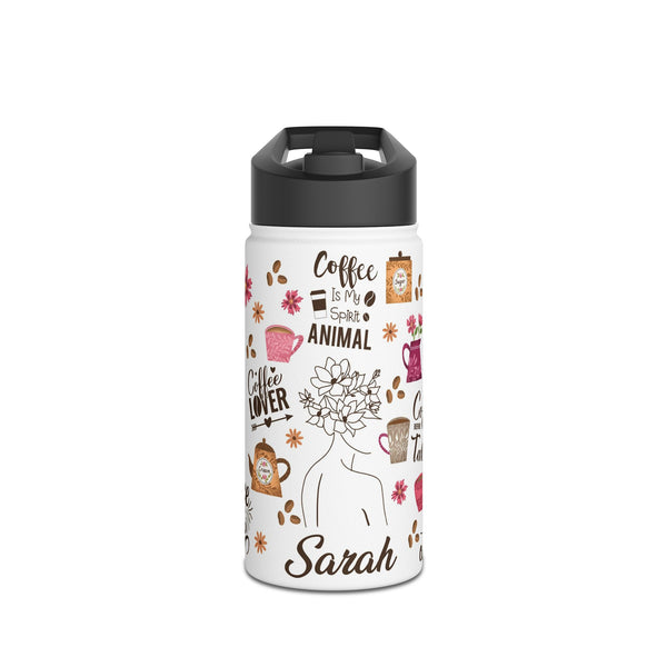 "Coffee Lover" Stainless Steel Water Bottle ☕💧