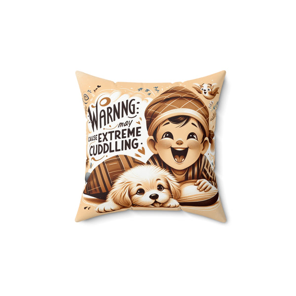 Spun Polyester Square Pillow - Multiple Sizes, Double-Sided Print, Cozy Home Decor Accent