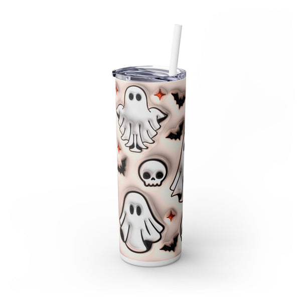 👻 Spooky Ghosts Halloween 20oz Skinny Tumbler 🎃💀
