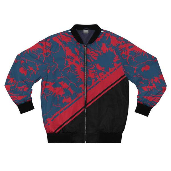 Red & Blue Thunder Bomber Jacket ⚡🌩️