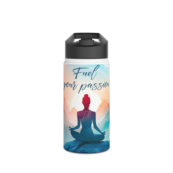 "Fuel Your Passion" Stainless Steel Water Bottle 🧘♀️💧