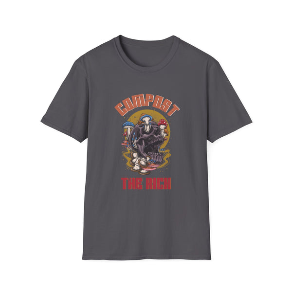 Compost The Rich - Mushroom Skull Unisex Softstyle T-Shirt