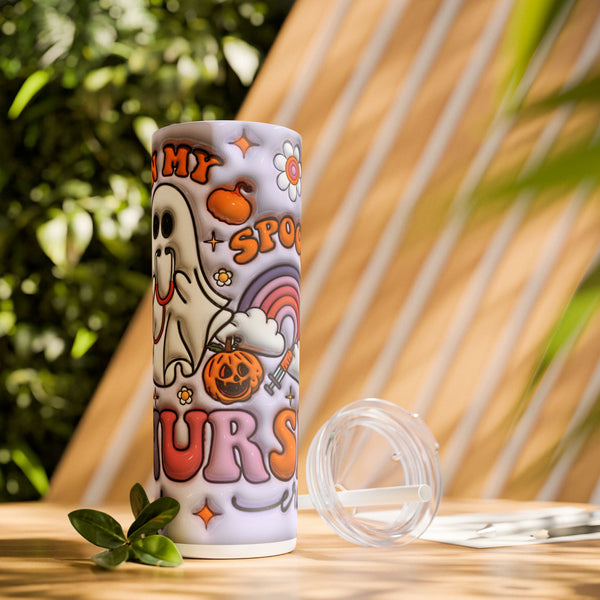 🎃 "In My Spooky Nurse Era" 20oz Halloween Skinny Tumbler 🩺👻