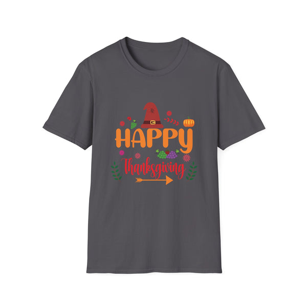 Happy Thanksgiving T-Shirt Thanksgiving Day Unisex Softstyle T-Shirt