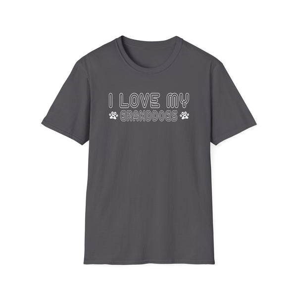I Love My GrandDogs Prints Cute Pet Lover Unisex Softstyle T-Shirt
