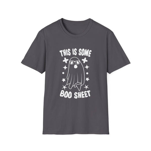 Funny Ghost This is Some Boo Sheet Halloween Costume Unisex Softstyle T-Shirt