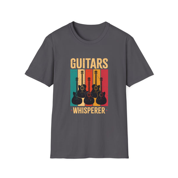 Guitars Whisperer Funny Guitarist Music Lover Gift Men Women Unisex Softstyle T-Shirt