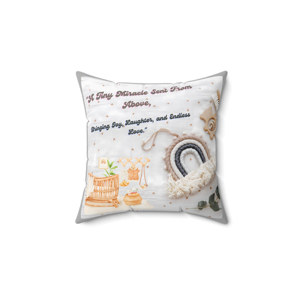 Bringing Laughter, Love & Joy Spun Polyester Square Pillow