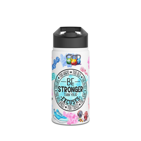 Be Stronger Than Your Excuses" Stainless Steel Water Bottle💪🧴