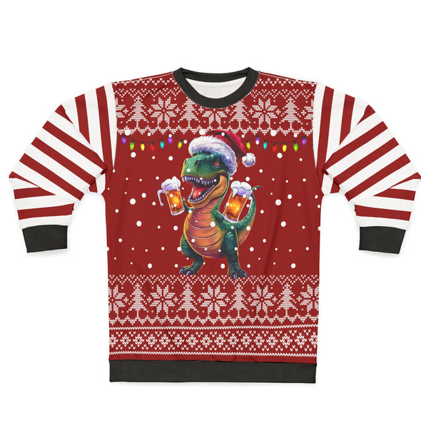 Santa T-Rex Ugly Christmas Sweater 🎅🦖