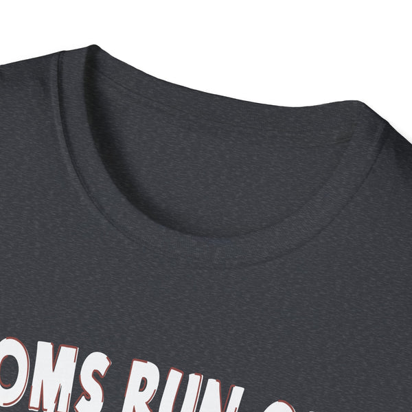 Mom Tee - Moms Run on Love, Coffee and Wine Tee Unisex Softstyle T-Shirt