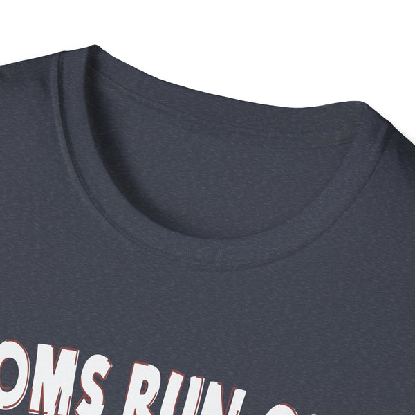 Mom Tee - Moms Run on Love, Coffee and Wine Tee Unisex Softstyle T-Shirt